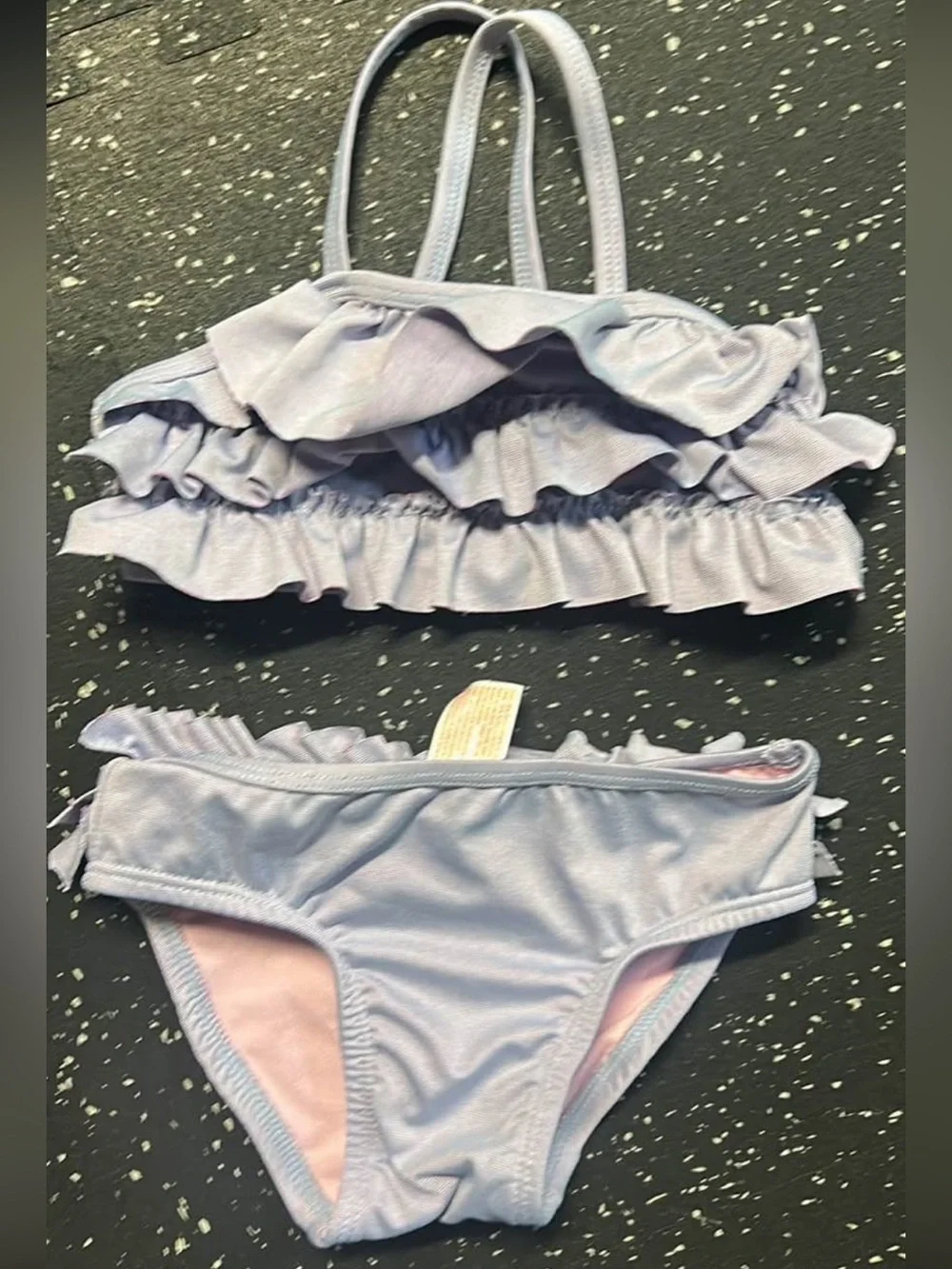 Cat & Jack Light Lavender Ruffle Two-Piece Swim Set